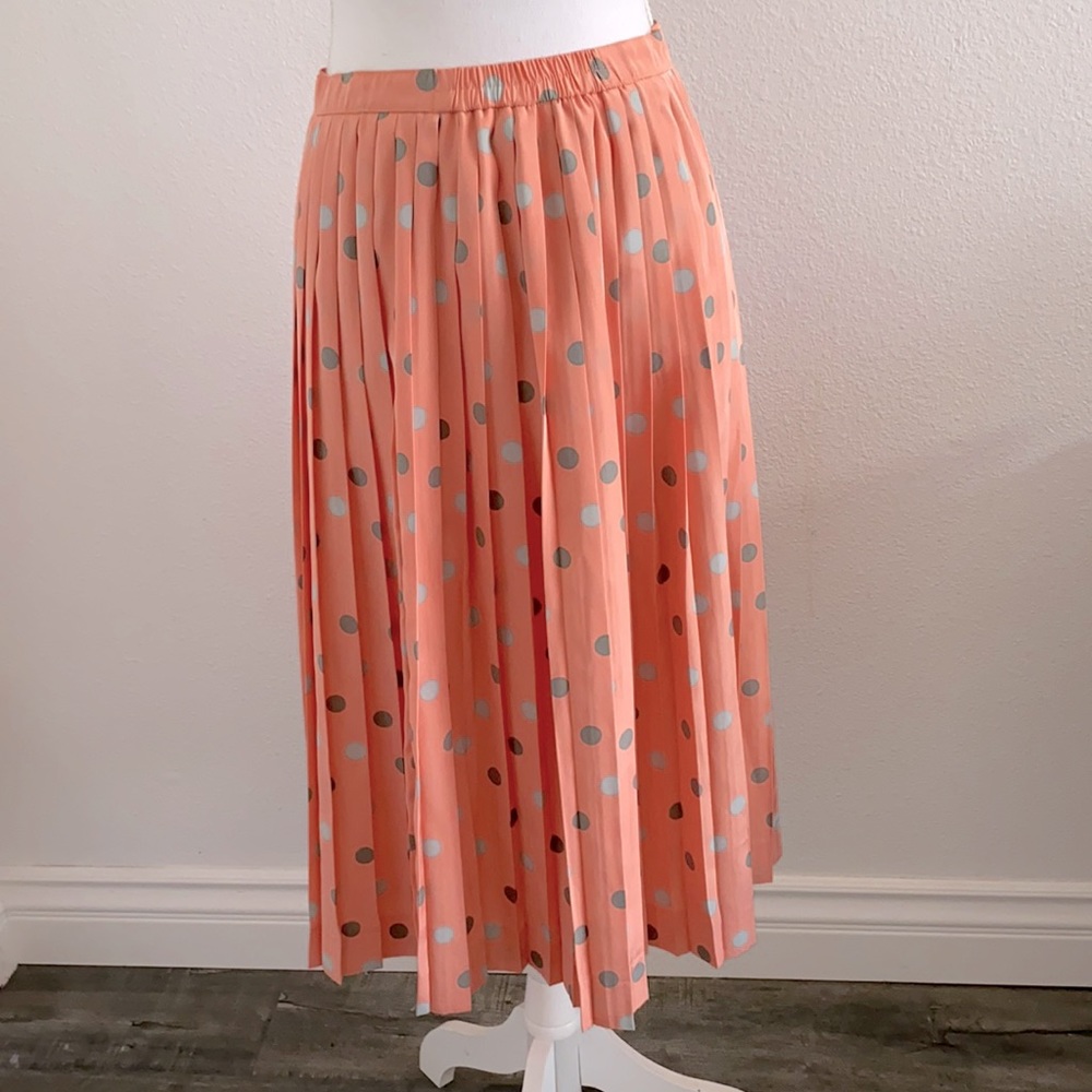 VTGE LINEAR POLKA DOT PLEADED SKIRT SIZE 12